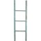 Ekena Millwork 15"W x 48"H x 3 1/2"D Vintage Farmhouse 3 Rung Ladder, Barnwood Decor Collection, Driftwood Blue DECR015X048X04LDRBU - alternate 3